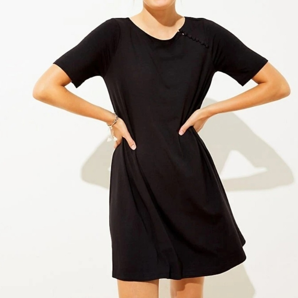 LOFT Black Mini Dress